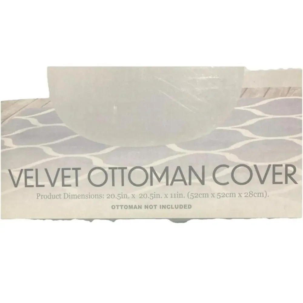 Velvet Ottoman Cover